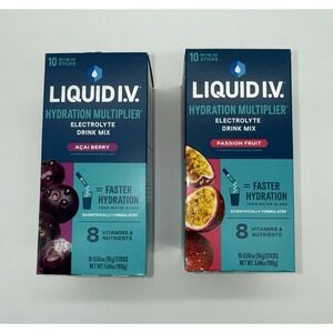 LIQUID I.V. Hydration Multiplier Acai Berry Passion Electrolyte Drink Mix 20 Ct